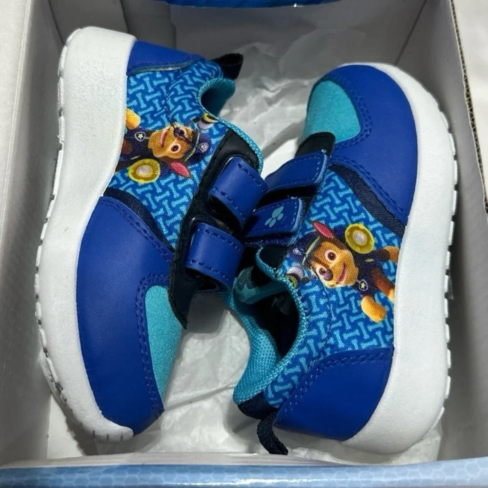 Paw Patrol Velcro Shoes Blue New With Box